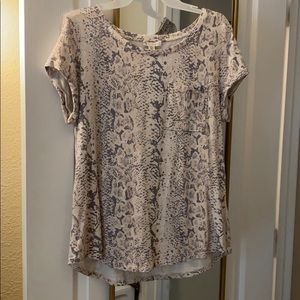 Snakeskin print shirt